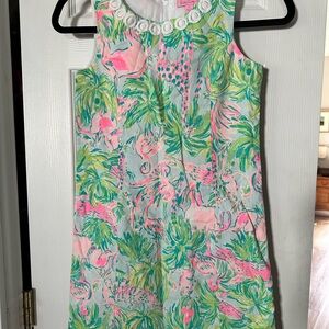 Lilly Pulitzer Pink and Green Tropical Dress